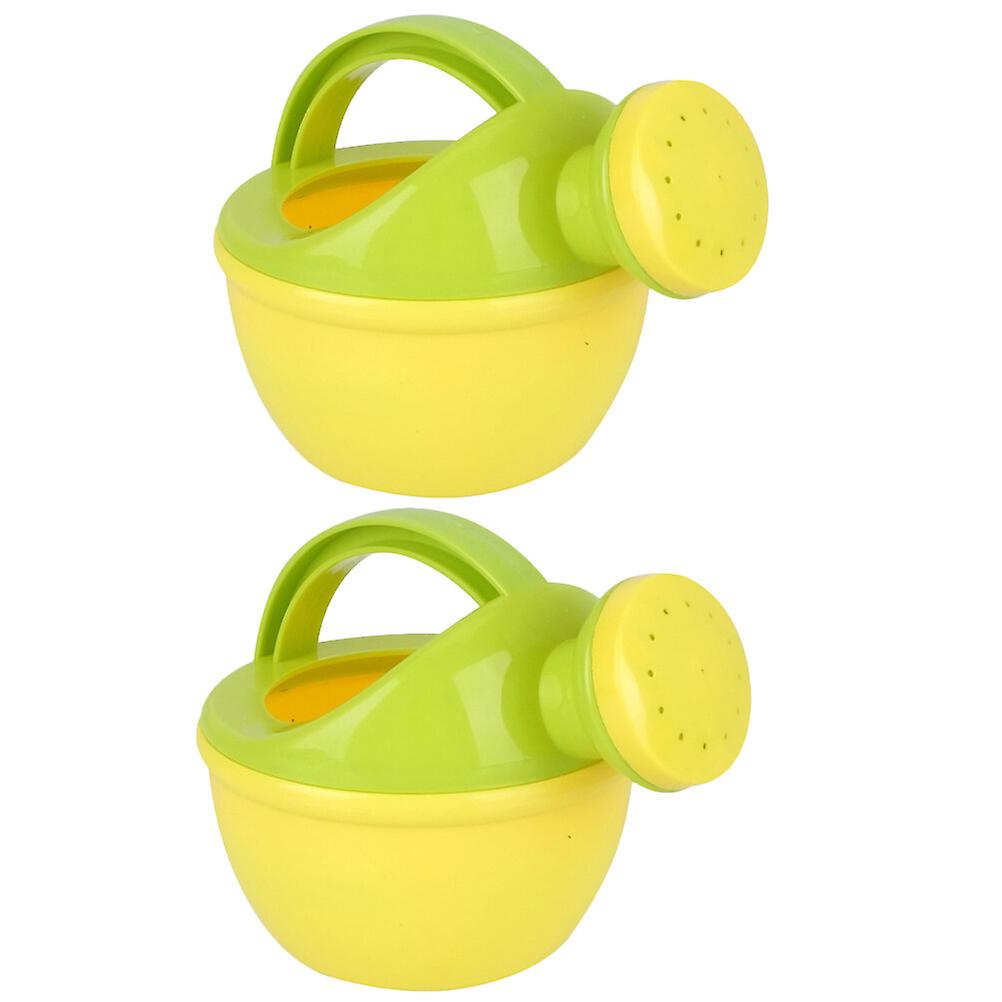 2pcs Bath Toys Bathtub Spray Water Sprinkler Pool Game Watering Can For Toddlers Kids - Size L (random Color)