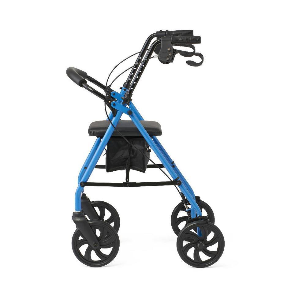 Steel Rollator with 4 Wheels (8 in.) in Light Blue MDS86840EBS8