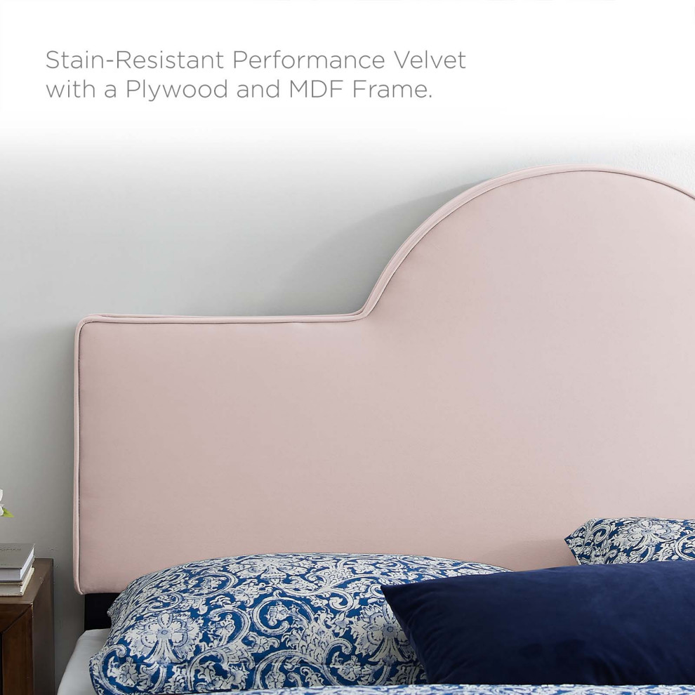 Dawn Twin Performance Velvet Headboard   Transitional   Headboards   by Modway  Houzz