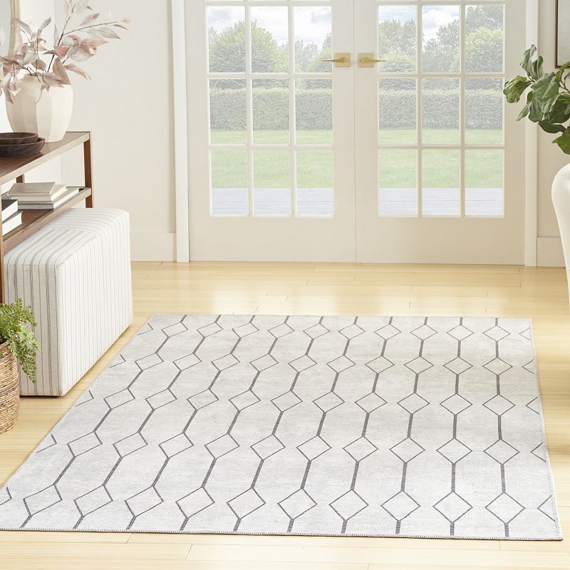 Nicole Curtis Series 1 Modern Geometric Washable Indoor Area Rug