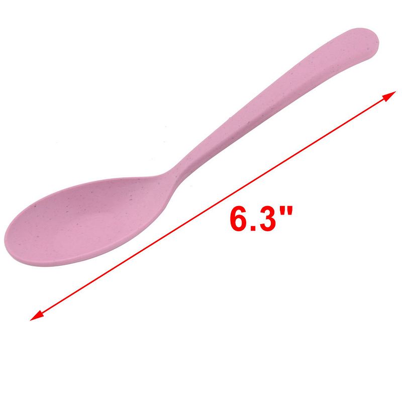 Kitchen Restaurant Plastic Rice Soup Serving Spoon Scoop 6.3 Length 10pcs