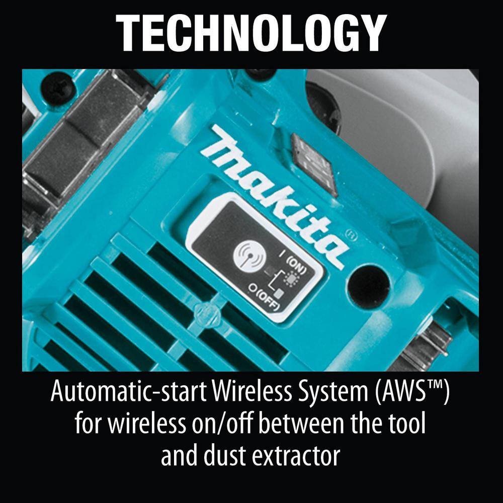 Makita 18V X2 LXT Lithium-Ion (36V) Brushless Cordless 6-12 in. Plunge Circular Saw with AWS (Tool Only) XPS02ZU