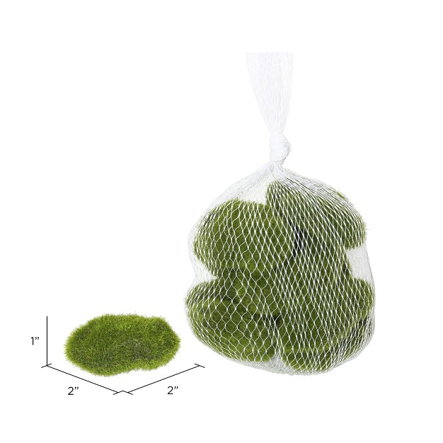 Vickerman Artificial Moss Covered Rocks There Are 36 Rocks Per Bag