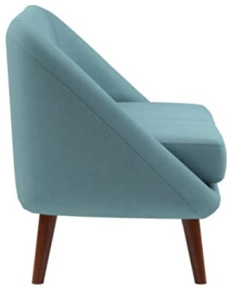 Modern Loveseat  Splayed Legs  Unique Shaped Back With Cushioned Seat   Midcentury   Loveseats   by Decor Love  Houzz