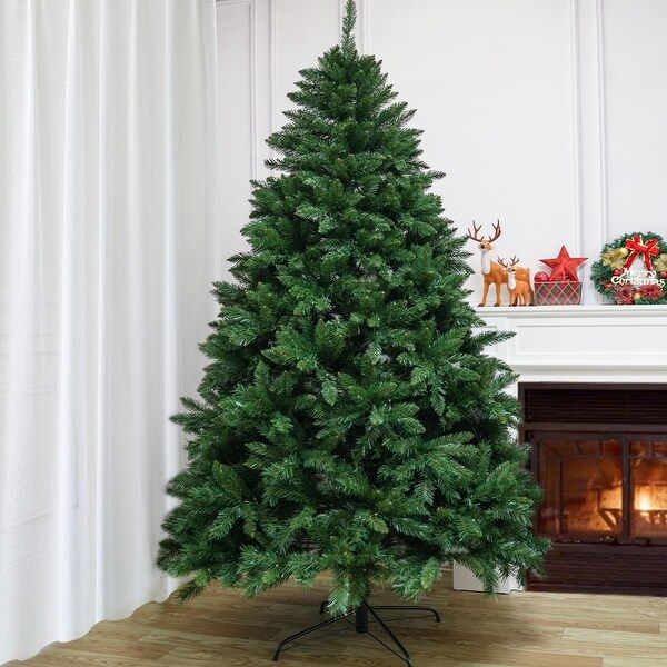 Modern PVC Artificial Unlit Christmas Tree with Stand