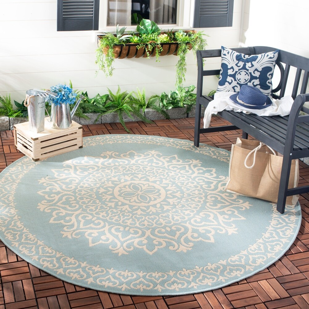 SAFAVIEH Beach House Adelle Indoor/ Outdoor Waterproof Patio Backyard Rug