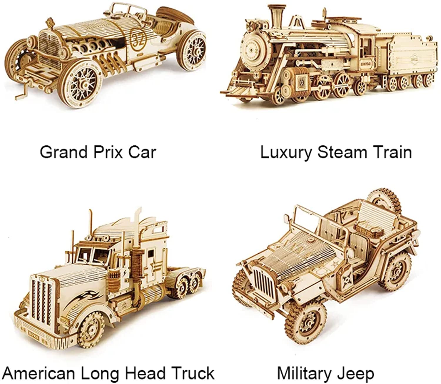 Car Model Kit Creative Toys - Model Building Kits Kids Educational Brain Teasers Assemble Models， Toys for Boys and Girls