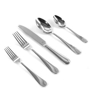 MARTHA STEWART Sutton 20-Piece Stainless Steel Flatware Set 985116478M