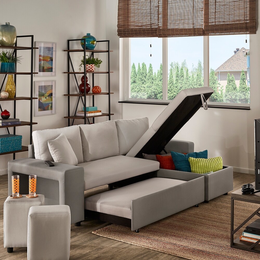 Lorca 2 tone Convertible Sofa with Storage by iNSPIRE Q Modern