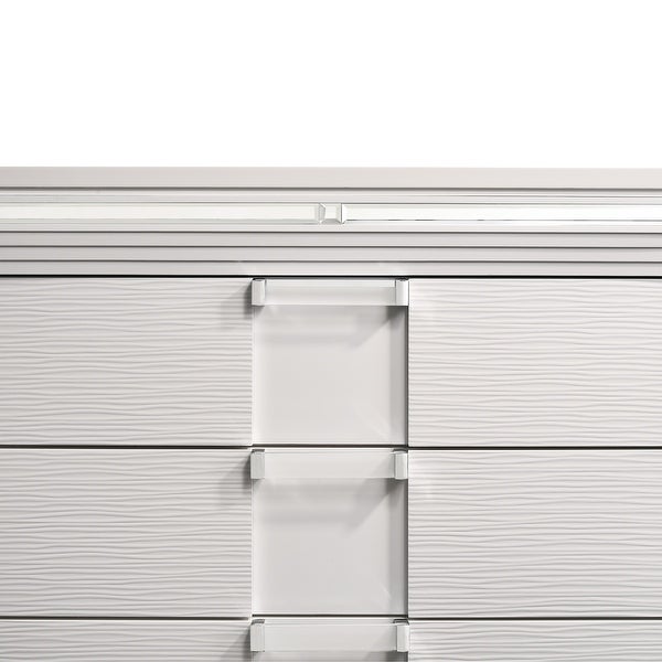 Picket House Furnishings Charlotte 5-Drawer Flip-Top Chest in White - - 35533533