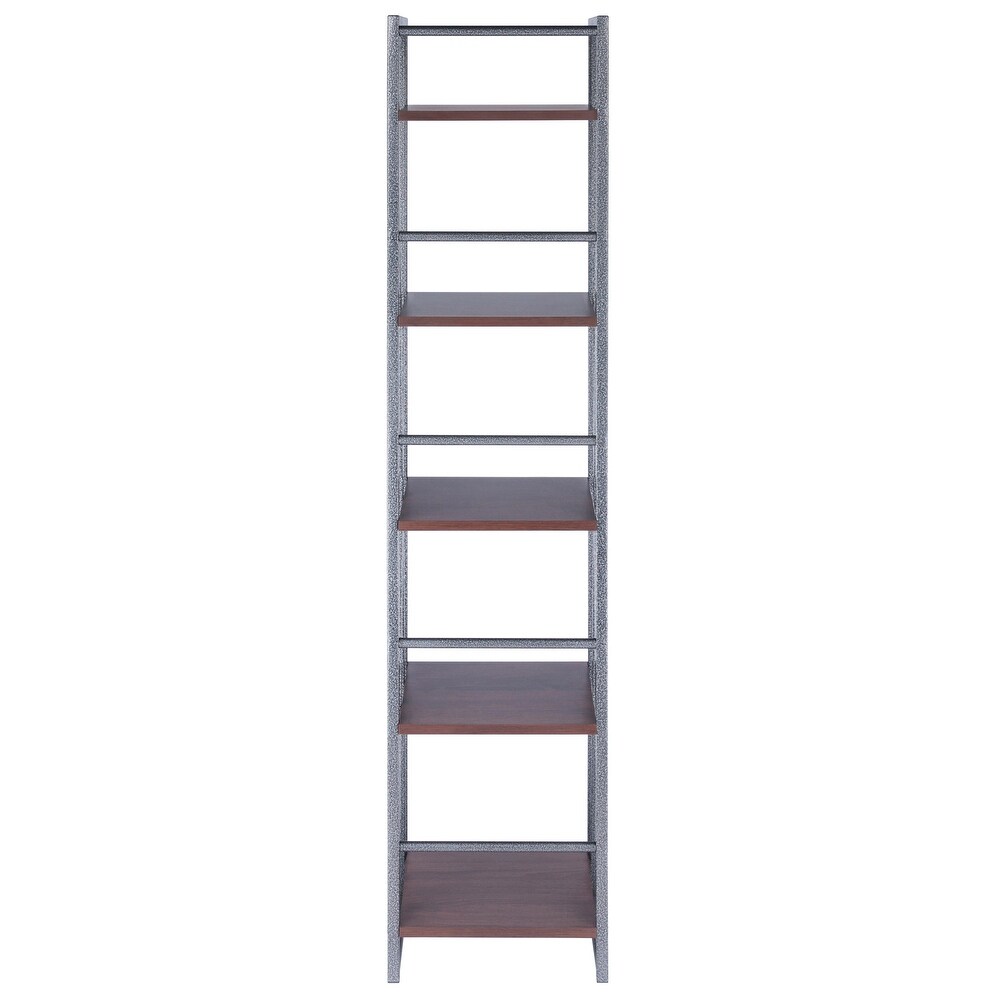Isa 3/4/5 Tier Shelf  Graphite and Walnut