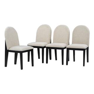 Harper  Bright Designs Modern Style 6-Piece White Rectangular Faux Marble Top Dining Table Set Seats-6 with 4-Upholstered Chairs and Bench XW062AAK