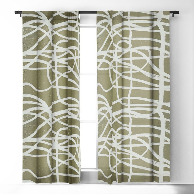 1pc Blackout Window Curtain Panel Deny Designs