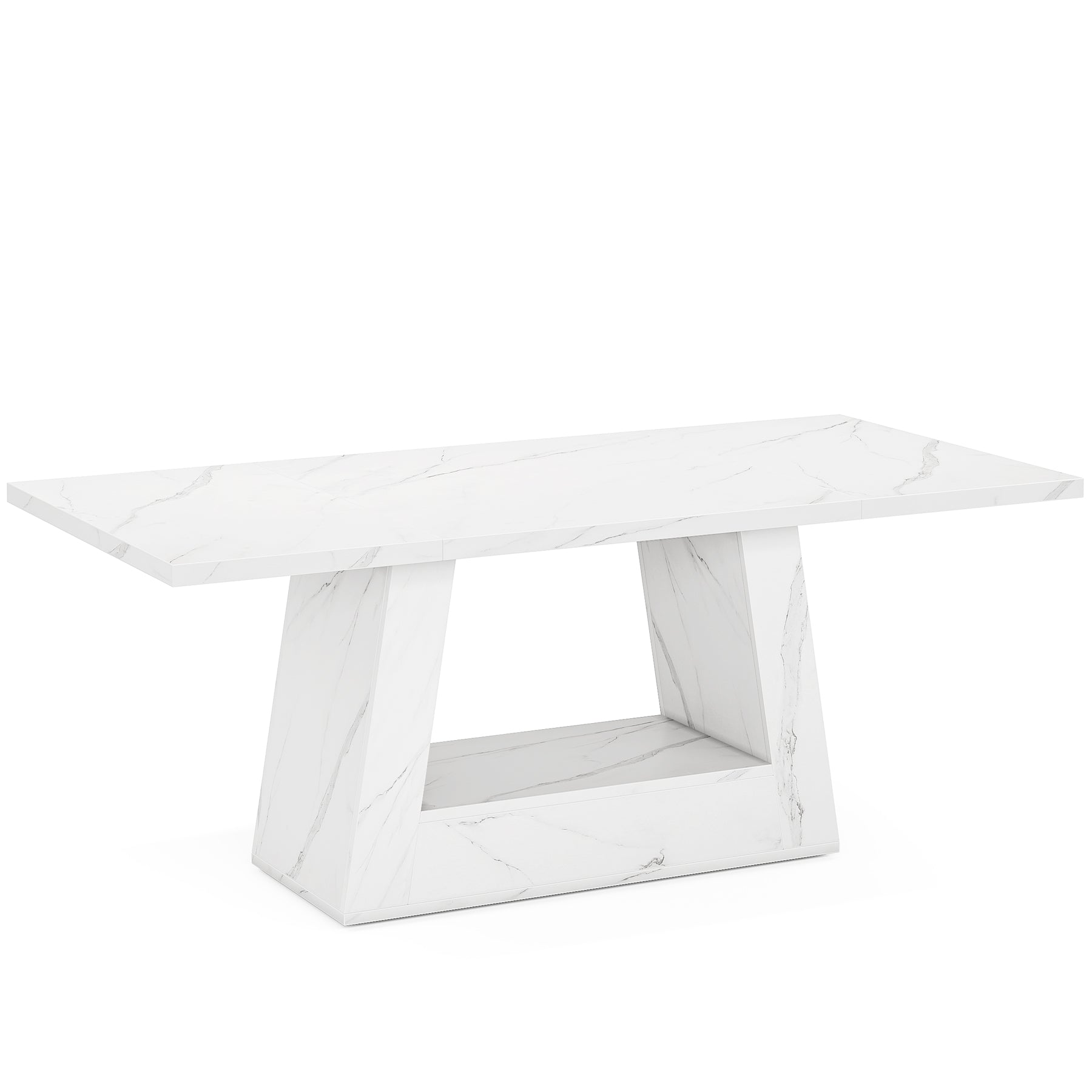 Faux Marble Dining Table, 63