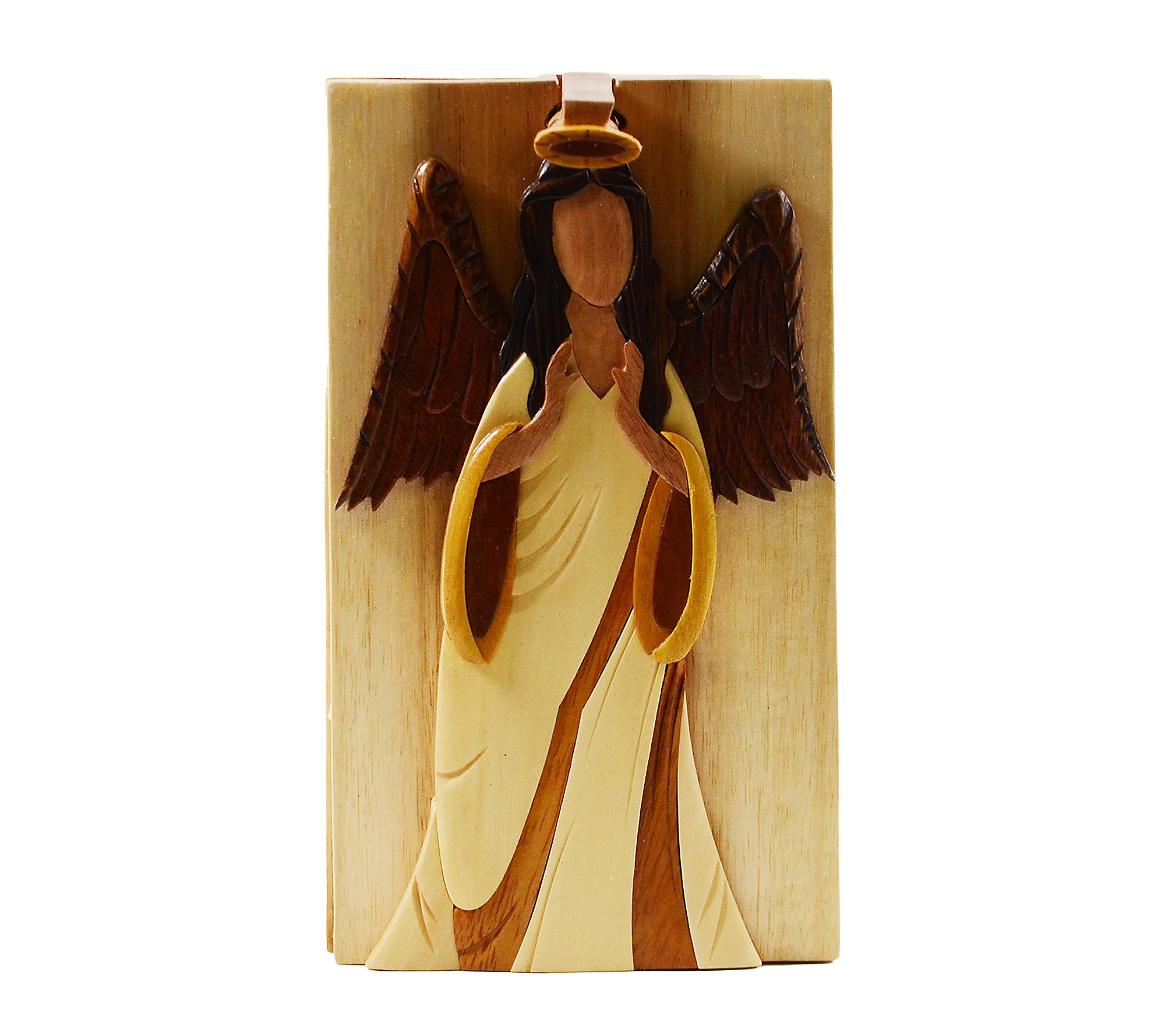 Carver Dan's Angel Guardian Puzzle Box with Magnet Closures