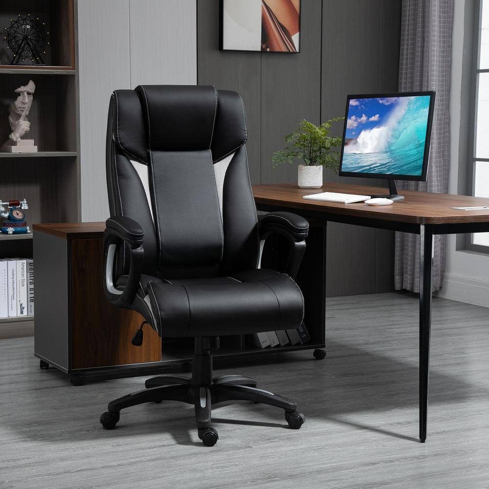 Vinsetto Modern Black Mesh Computer Chair with Back Support 921-249