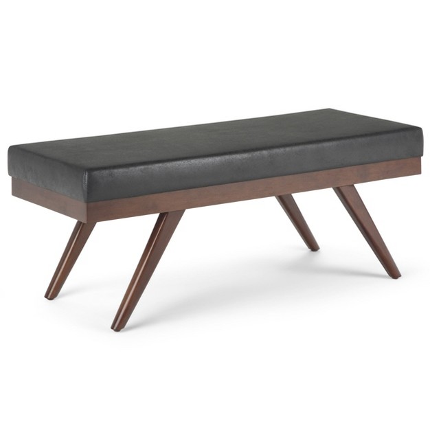 Simplihome Vegan Leather Ottoman Bench Chanelle