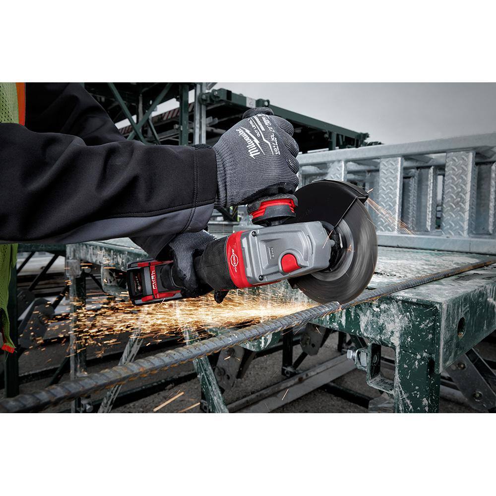 MW M18 FUEL 18-Volt Lithium-Ion Brushless Cordless 4-12 in.6 in. Braking Grinder wPaddle Switch with 6.0 Ah Battery 2980-20-48-11-1865