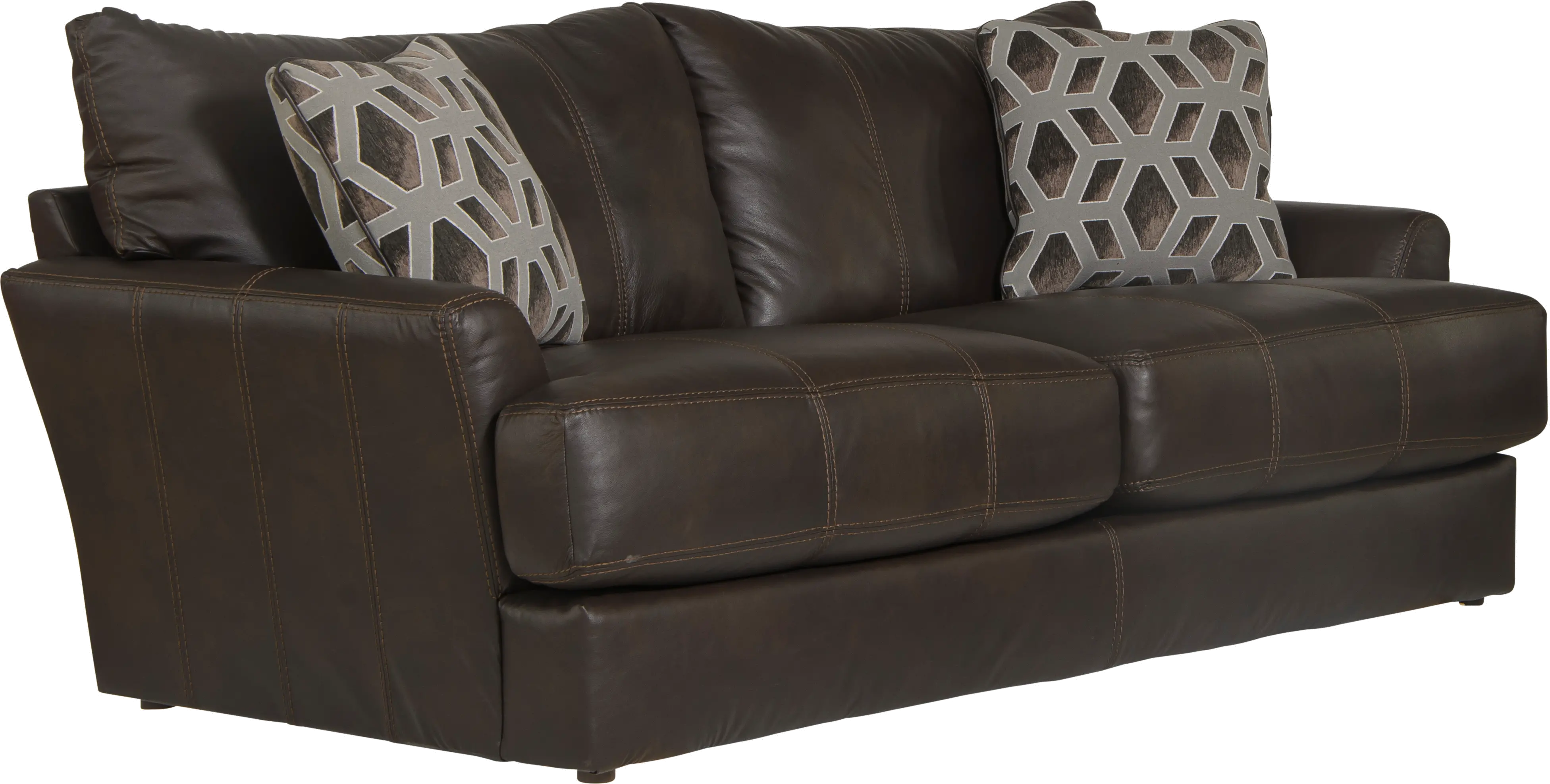 Prato Brown Leather Sofa