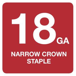 DW 14 in. x 1 in. 18-Gauge Glue Collated Crown Staple (2500 Pieces) DNS18100-2