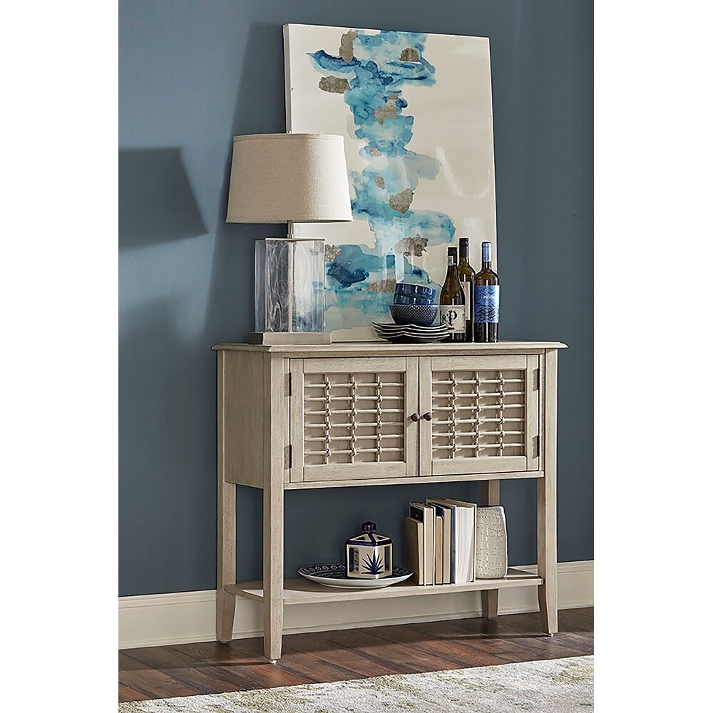 Hillsdale Furniture Ocala Wood Server  Sandy Gray   36.25H x 41.5W x 15D