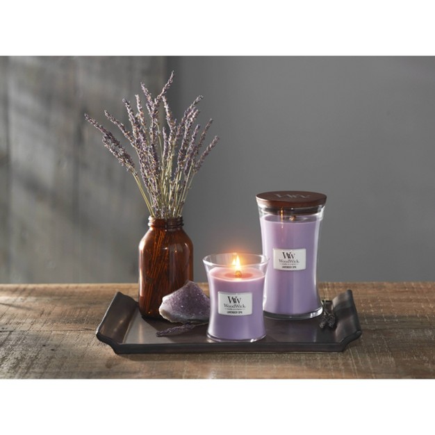 21 5oz Large Hourglass Jar Candle Lavender Spa Woodwick