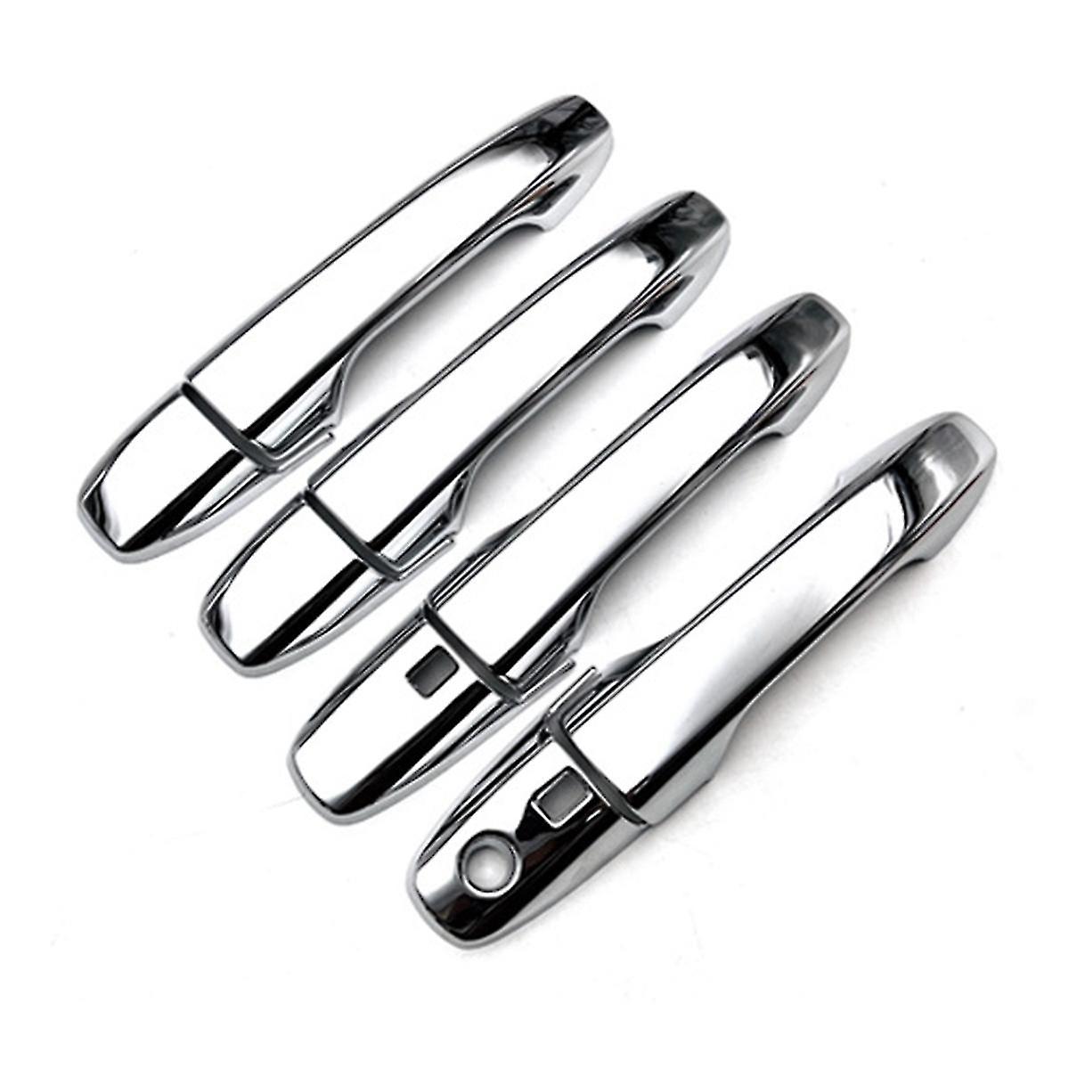 8pcs Chrome Car Exterior Side Door Handle Frame Cover Trim For Perodua Ativa Raize Rocky