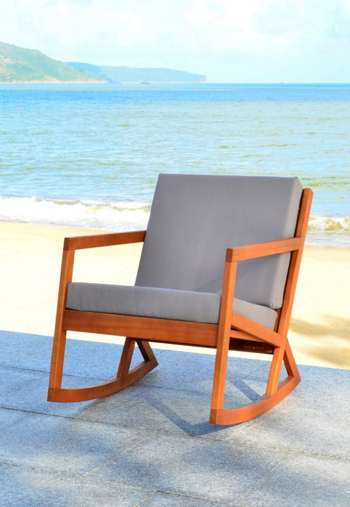 Pagel Rocking Chair Natural/Gray   Transitional   Outdoor Rocking Chairs   by V.S.D Furniture  Houzz