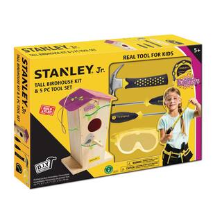 Stanley Jr Birdhouse Kit and 5-Piece Tool Set (Tool Belt Not Included) STOK008BUDT05SY