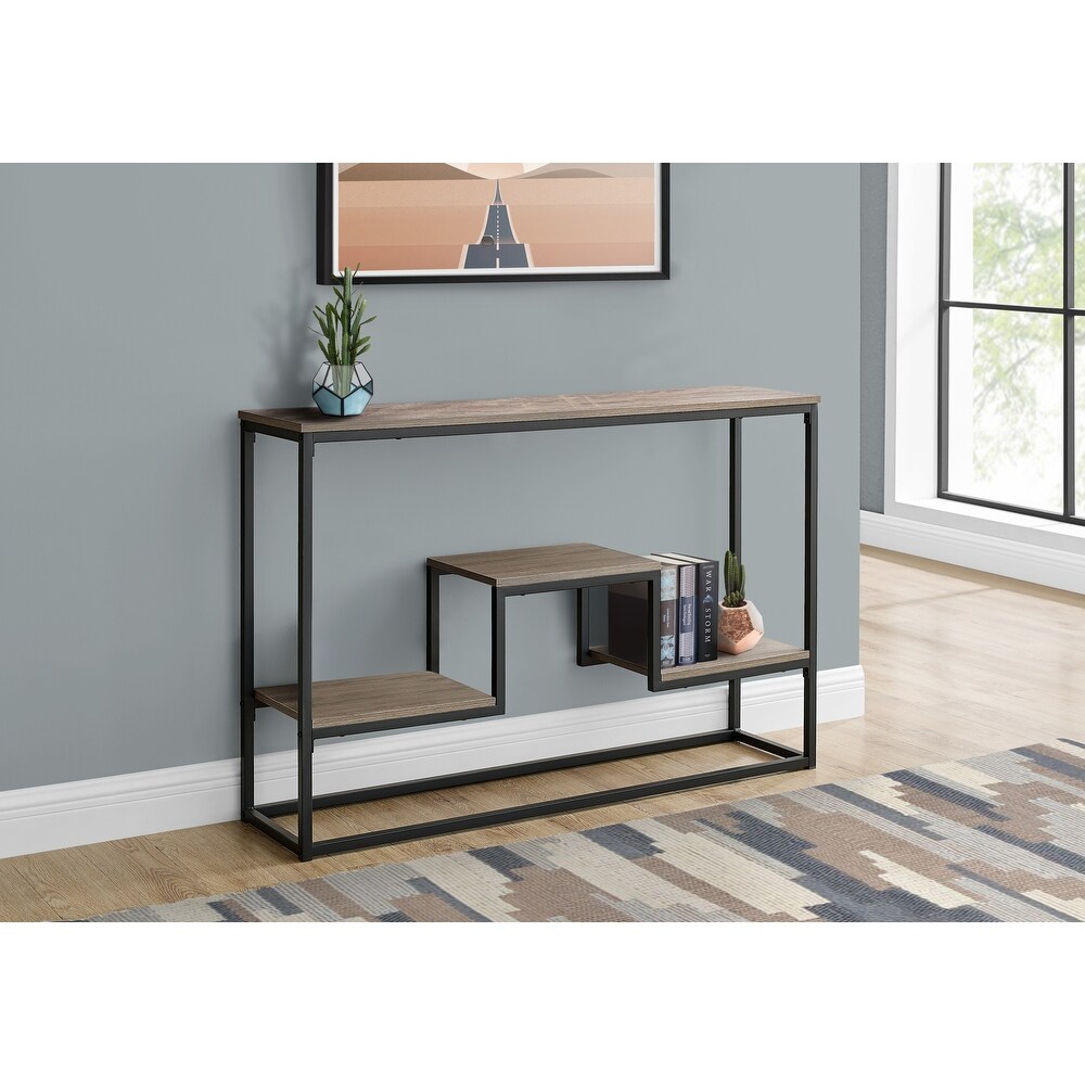 Accent Table  Console  Entryway  Narrow  Sofa  Living Room  Bedroom  Metal  Laminate  Contemporary  Modern