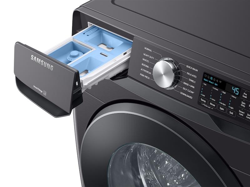 Samsung WF51CG8000AV 5.1 Cu. Ft. Extra-Large Capacity Smart Front Load Washer With Vibration Reduction Technology+ In Brushed Black