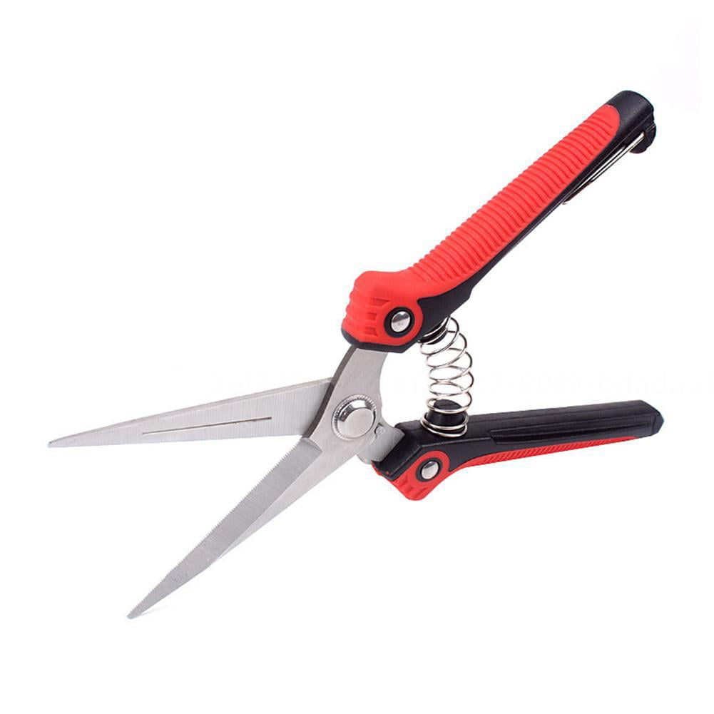 Fovien Pruning Shears, Heavy Duty Stainless Steel Ultra Sharp Multi-Purpose Needle Nose Hand Pruner Scissors for Garden Harvesting Fruits & Vegetables 180MM * 45MM 180*40MM