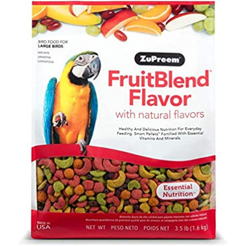 ZuPreem Fruit Blend Food Pellets for Large Birds