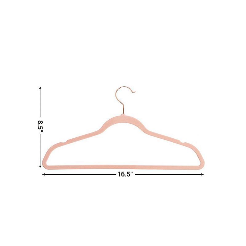 Pink Velvet Hangers 50 Pack for Coat