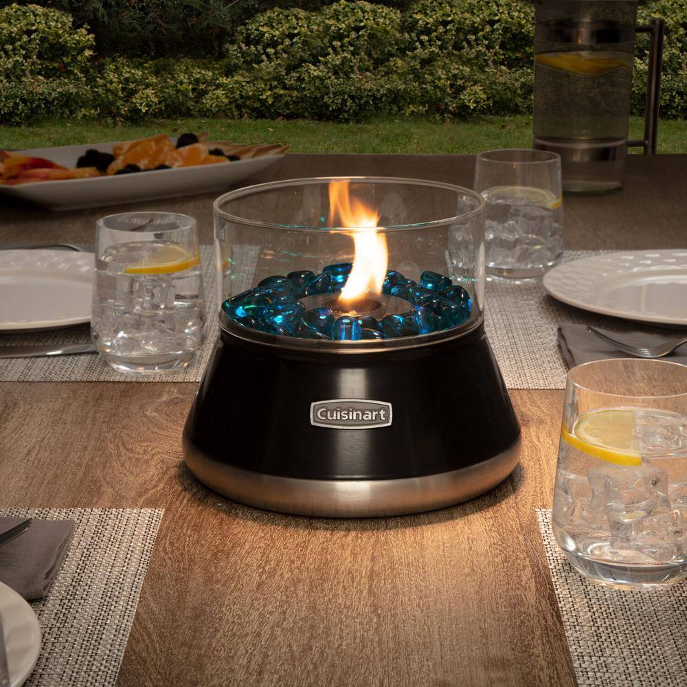 Cuisinart Outdoor 7.25 in. H Petite Tabletop Fire Bowl with Glass Stones COH-700