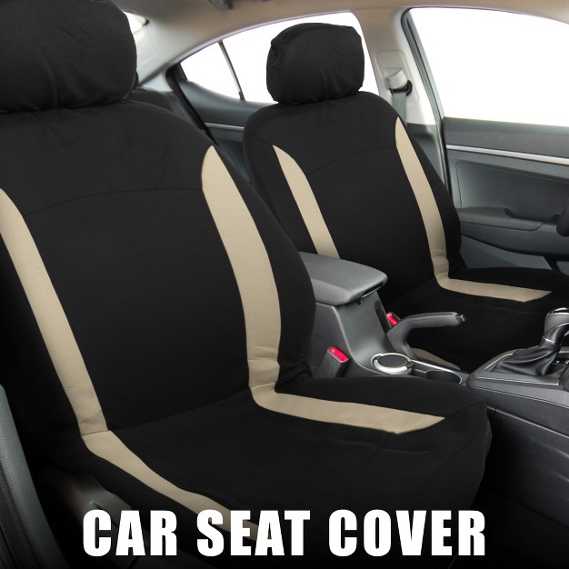 Unique Bargains Universal Interior Car Seat Covers Head Rest Cover Washable Flat Padding Polyester Sponge Car Seat Covers Fit For Cars 4 Pcs