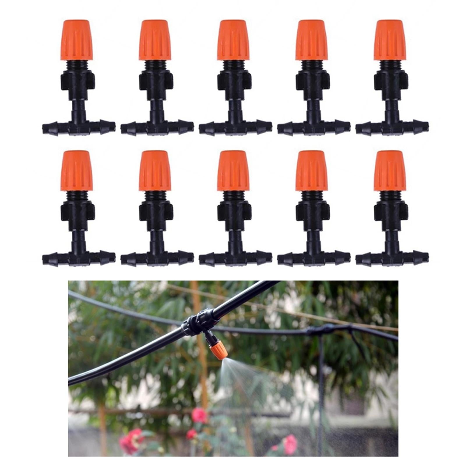 Irrigation Mister Heads Irrigation Misting Drip Nozzle for Greenhouse Sprinkler 10Pcs