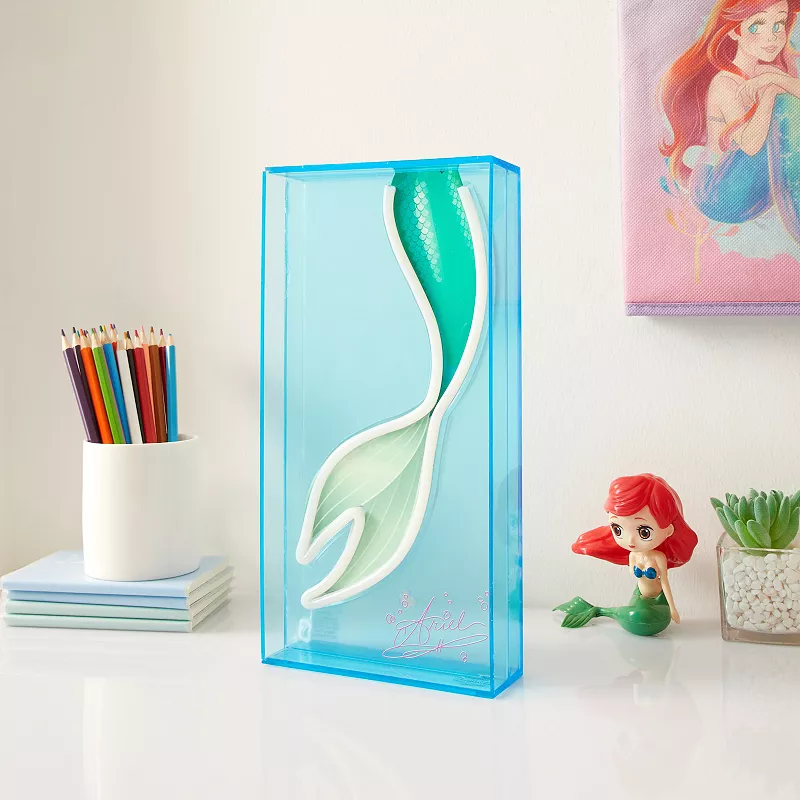 Disney Little Mermaid Neon LED Lamp Table Decor by Idea Nuova