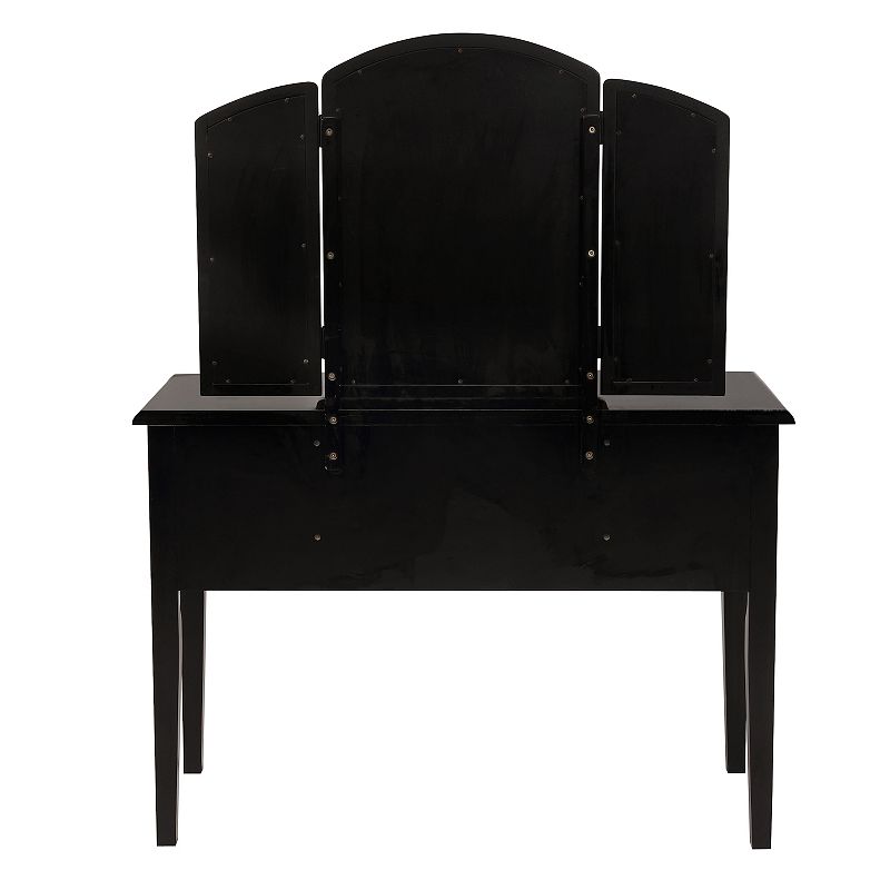 Linon Vanity， Mirror and Bench 3-piece Set