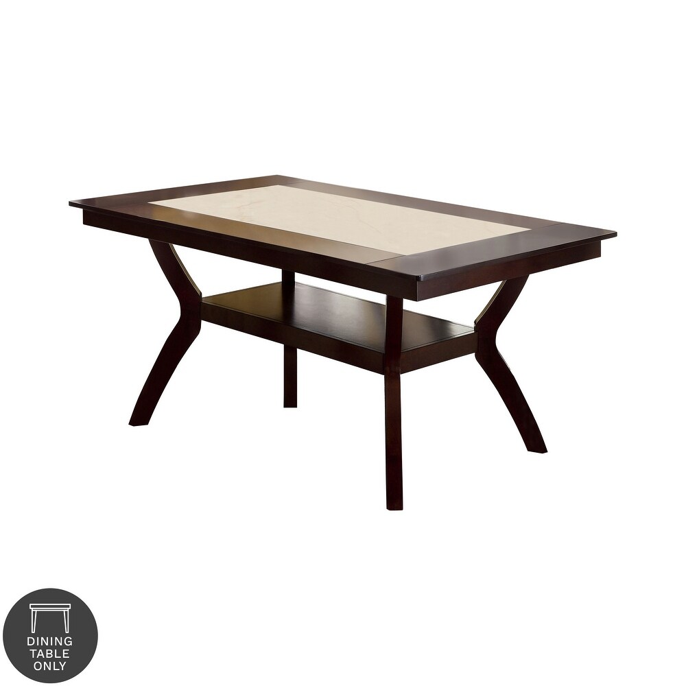 Copper Grove Schmidt Dark Cherry 64 inch Wood Dining Table with Shelf