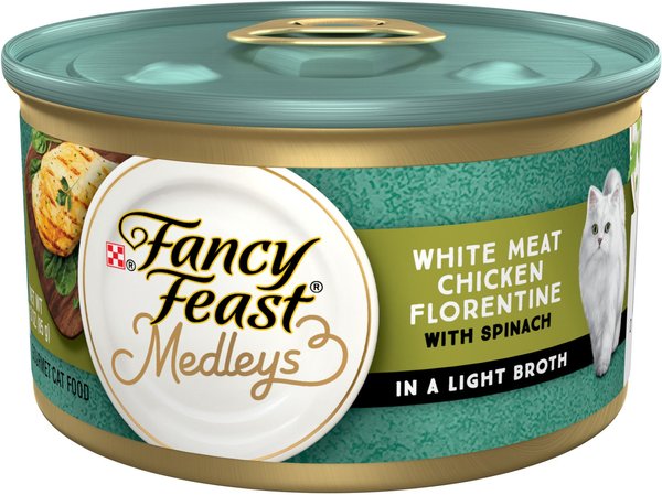 Fancy Feast Medleys White Meat Chicken Florentine Canned Cat Food