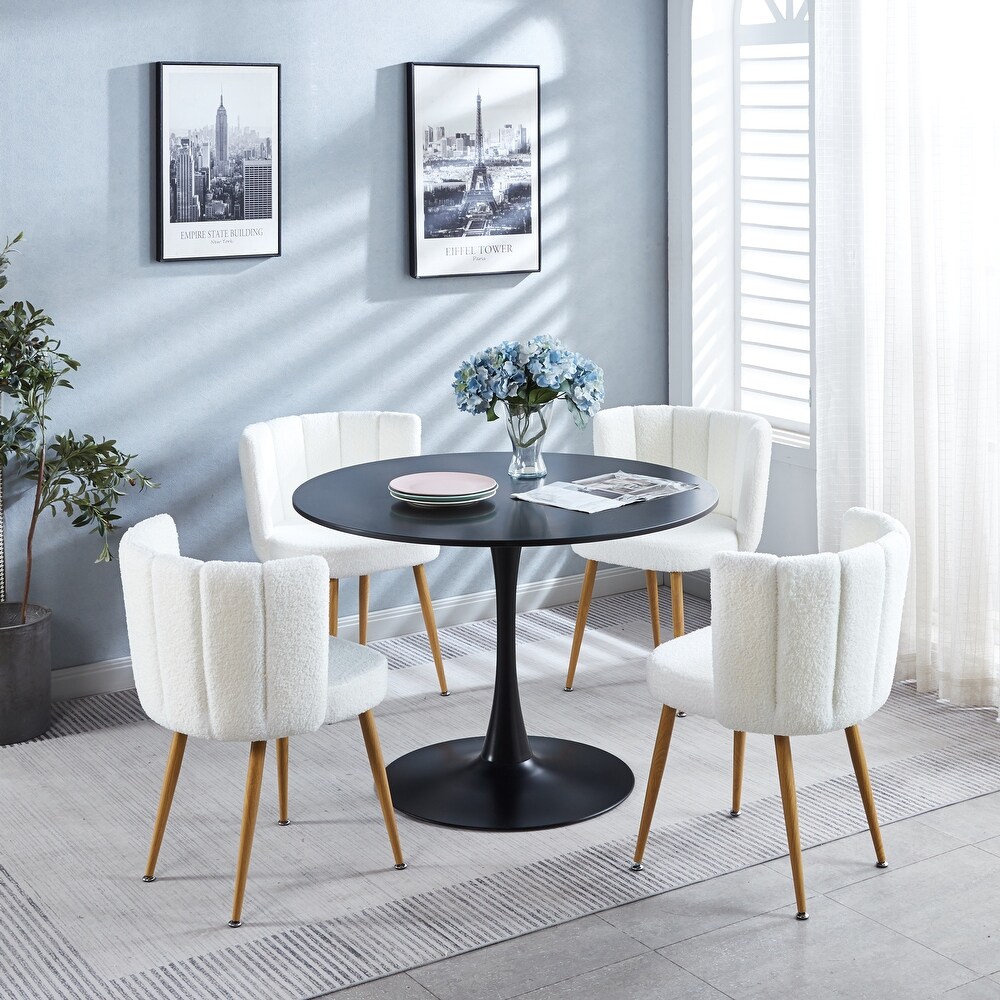 Modern 5pieces Kitchen dining table set for 4 6 people