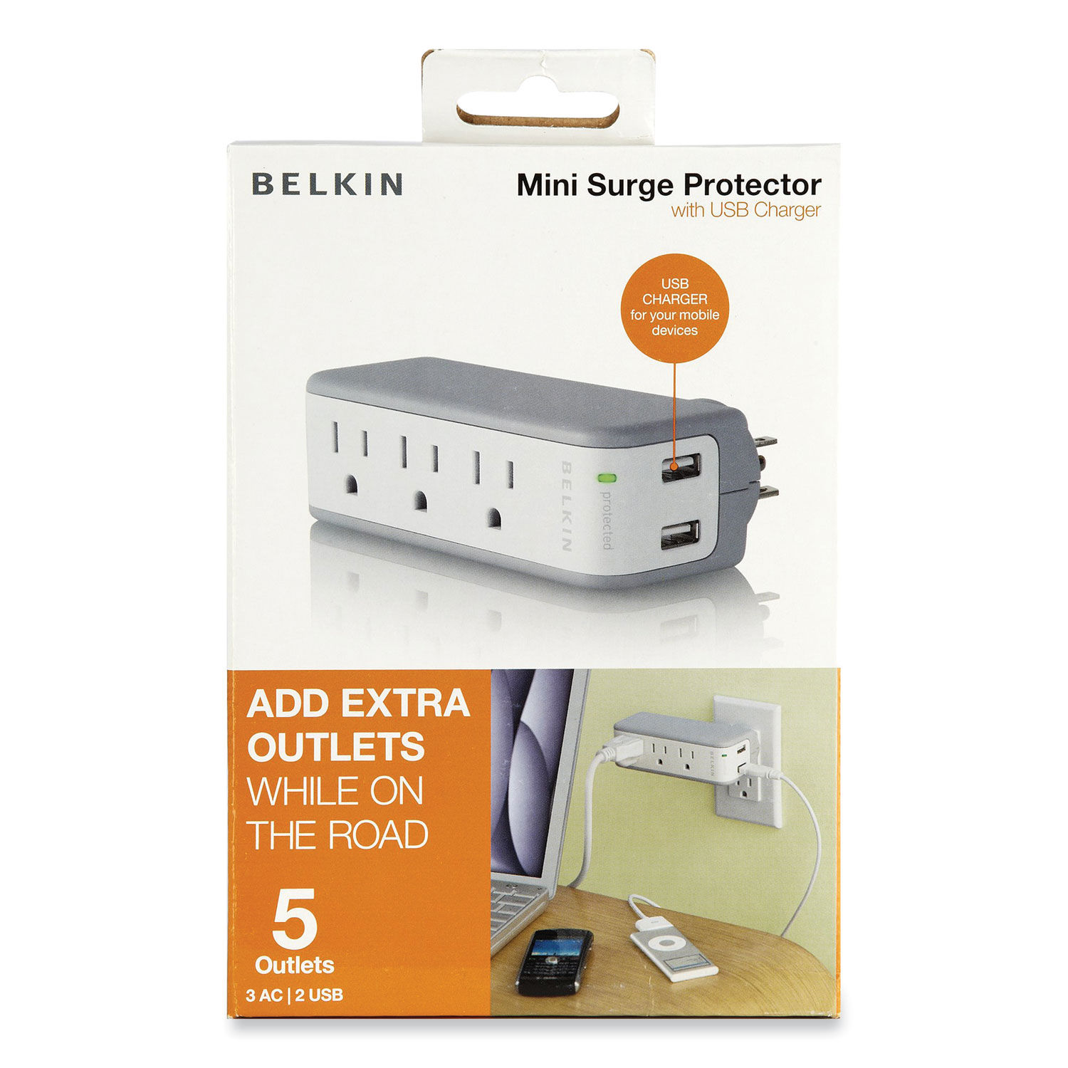 Wall Mount Surge Protector by Belkinandreg; BLKBZ103050TVL