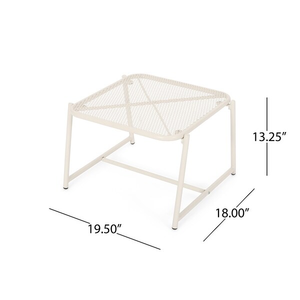 Bucknell Outdoor Iron Metal Mesh Side Table by Christopher Knight Home