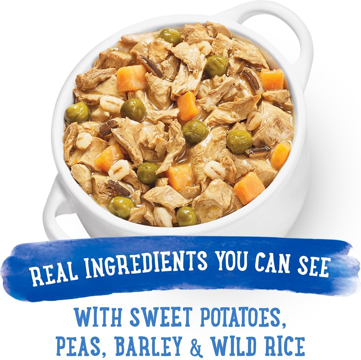 Purina Beneful Prepared Meals Roasted Turkey Medley with Wild Rice， Peas and Barley Wet Dog Food