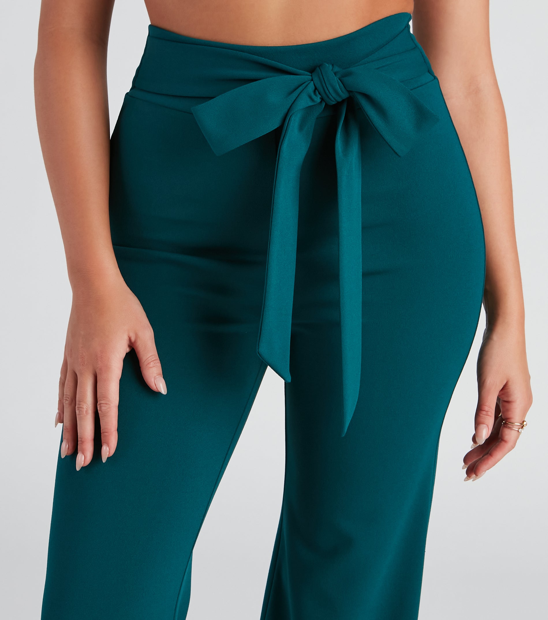 Sealed With Style Tie-Front Pants