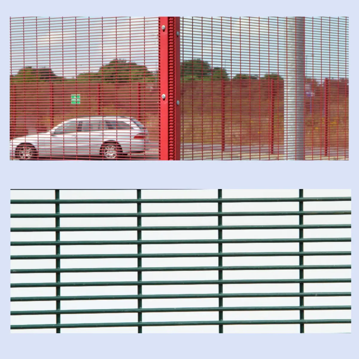 Hot supply 1.8x2.4m galvanized heavy duty garden anti climb mesh welded 358 security fence panels