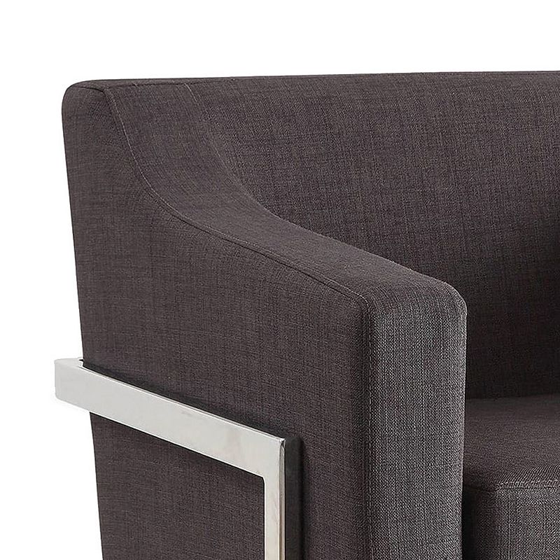 Dapperly Styled Accent Chair， Gray