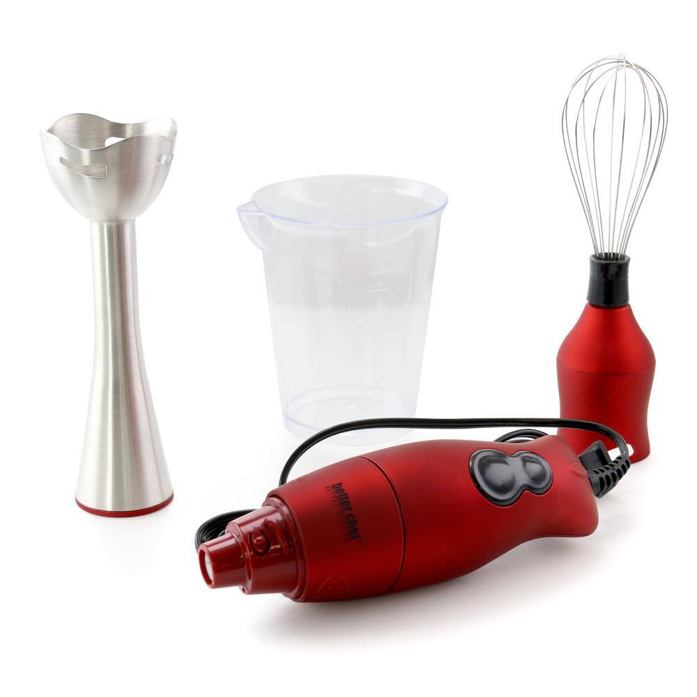 Better Chef DualPro 2-Speed Red Handheld Immersion Blender with Comfort Handle 98575871M