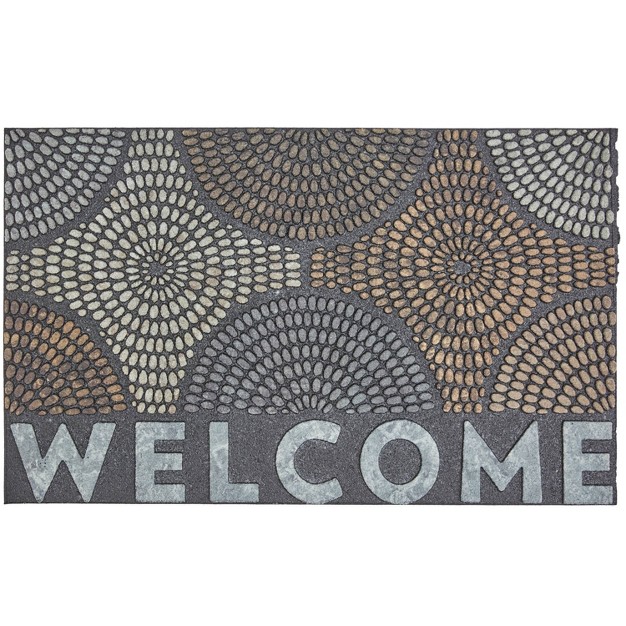 x27 welcome x27 Doorscapes Doormat Gray Mohawk